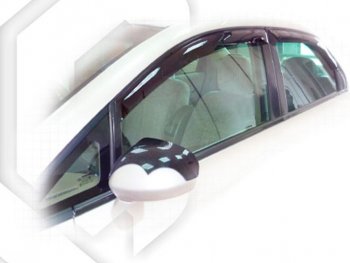 Дефлектора окон CA-Plastic Honda Fit Aria  GD (2005-2009) рестайлинг седан (Classic полупрозрачный)