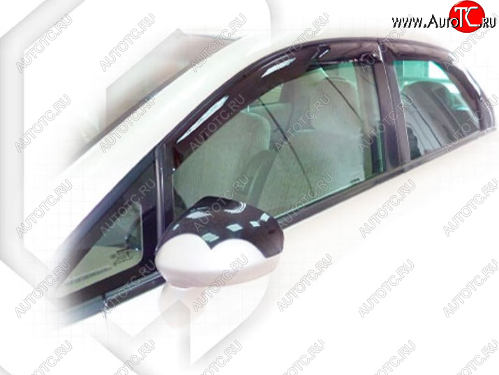1 999 р. Дефлектора окон CA-Plastic  Honda Fit Aria  GD (2005-2009) рестайлинг седан (Classic полупрозрачный)  с доставкой в г. Воронеж
