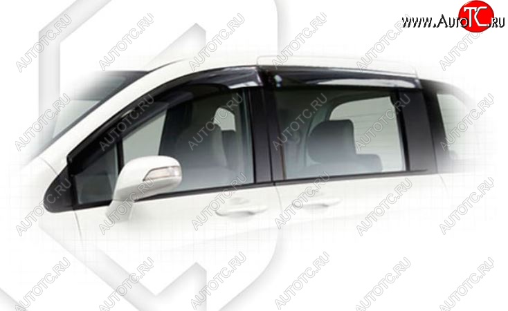 2 079 р. Дефлектора окон CA-Plastic  Honda Freed Spike  1 (2010-2014)  дорестайлинг минивэн,  1-ый рестайлинг минивэн (Classic полупрозрачный, Без хром.молдинга)  с доставкой в г. Воронеж