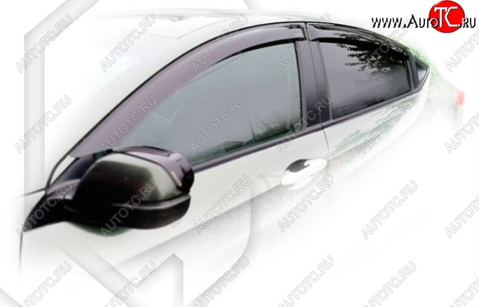 1 899 р. Дефлектора окон CA-Plastiс  Honda HR-V  RU (2014-2018) дорестайлинг (Classic полупрозрачный, Без хром молдингов)  с доставкой в г. Воронеж