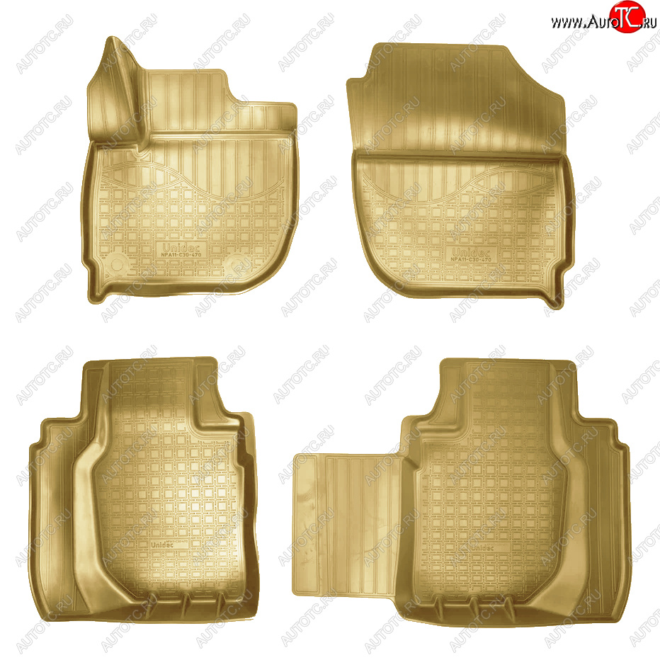 3 399 р. Коврики салона Norplast Unidec  Honda HR-V  RU (2014-2021) дорестайлинг, рестайлинг (Бежевый)  с доставкой в г. Воронеж