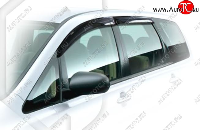 1 999 р. Дефлектора окон (RB1, RB2) CA-Plastiс  Honda Odyssey  3 (2004-2008) (Classic полупрозрачный, Без хром.молдинга)  с доставкой в г. Воронеж