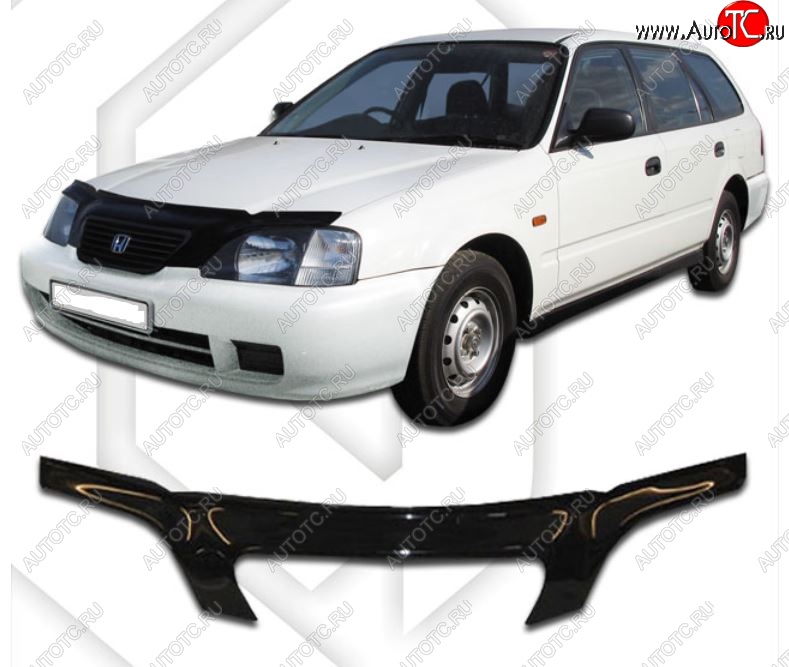 2 199 р. Дефлектор капота EL1 CA-Plastiс exclusive Honda partner (1996-2005) (Classic черный, Без надписи) с доставкой в г. Воронеж Увеличить фотографию 1 2 199 р. Дефлектор капота EL1 CA-Plastiс exclusive Honda partner (1996-2005) (Classic черный, Без надписи) с доставкой в г. Воронеж