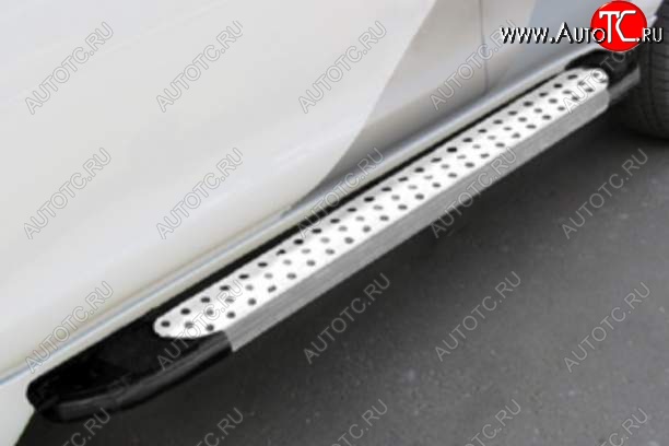 13 499 р. Порожки для ног Arbori Standart Silver Honda Pilot YF6 рестайлинг (2018-2021)  с доставкой в г. Воронеж