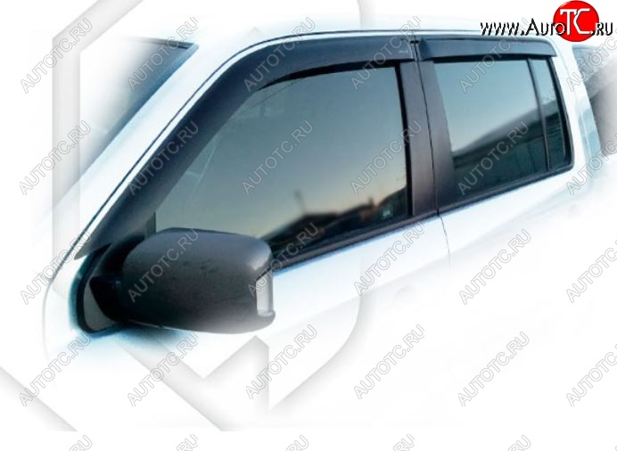 2 079 р. Дефлектора окон CA-Plastiс  Honda Pilot  YF4 (2008-2015) дорестайлинг, рестайлинг (Classic полупрозрачный)  с доставкой в г. Воронеж