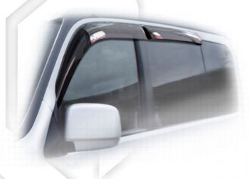 Дефлектора окон  StepWagon (2003-2005) CA-Plastiс Honda StepWagon  RF3,RF4 (2003-2005) минивэн рестайлинг (Classic полупрозрачный, Без хром.молдинга)