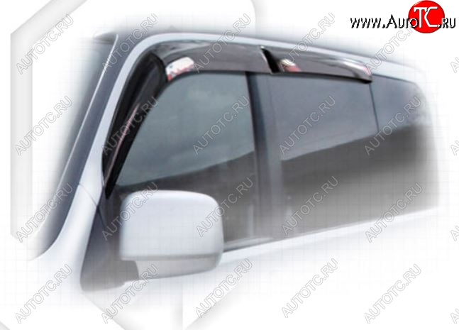 2 079 р. Дефлектора окон  StepWagon (2003-2005) CA-Plastiс  Honda StepWagon  RF3,RF4 (2003-2005) минивэн рестайлинг (Classic полупрозрачный, Без хром.молдинга)  с доставкой в г. Воронеж