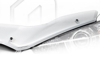 Дефлектор капота RK CA-Plastic Honda StepWagon  RK (2009-2012) минивэн дорестайлинг (Шелкография серебро)
