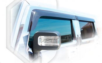 Дефлектора окон CA-Plastiс HUMMER H2 (2002-2009) (Classic полупрозрачный)