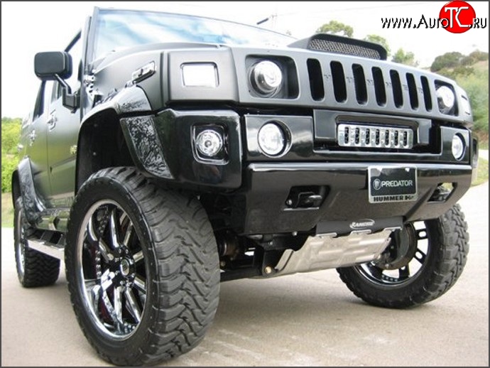 12 599 р. Решётка радиатора Standart HUMMER H2 (2002-2009) (Неокрашенная)  с доставкой в г. Воронеж