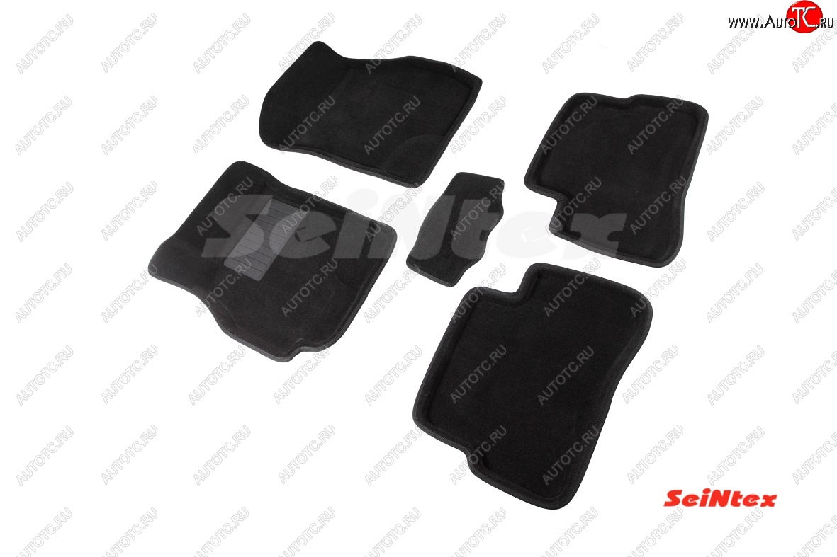 4 999 р. Комплект ворсовых 3D ковриков в салон Seintex Hyundai Accent седан ТагАЗ (2001-2012)  с доставкой в г. Воронеж
