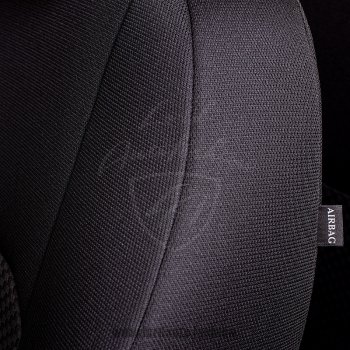 4 249 р. Чехлы для сидений Lord Autofashion Дублин (жаккард) Hyundai Accent седан ТагАЗ (2001-2012) (Черный, вставка Сеул серый)  с доставкой в г. Воронеж. Увеличить фотографию 3