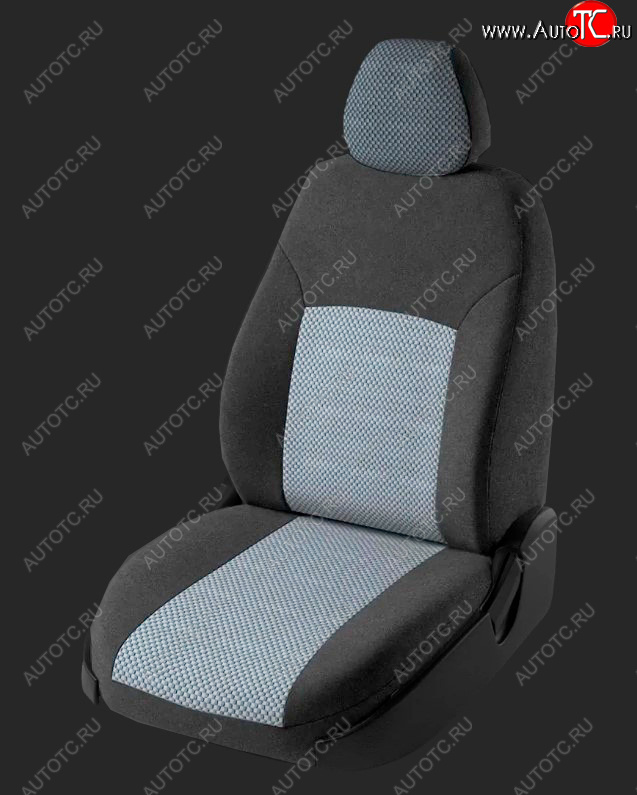 5 749 р. Чехлы для сидений Lord Autofashion Дублин (жаккард, спинка 40/60, 2 П-образных подголовника) Hyundai Accent седан ТагАЗ (2001-2012) (Серый, вставка Стежок Серый)  с доставкой в г. Воронеж
