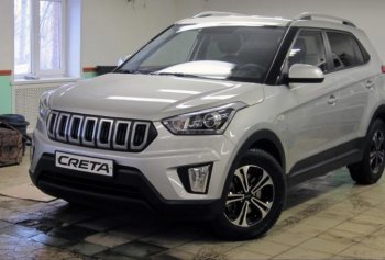 Решётка радиатора Next Hyundai Creta GS дорестайлинг (2015-2019) ()