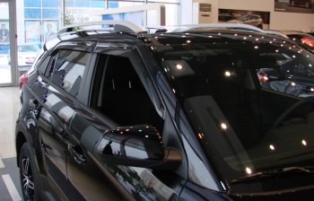 3 199 р. Дефлектора окон SIM Hyundai Creta GS дорестайлинг (2015-2019)  с доставкой в г. Воронеж. Увеличить фотографию 3