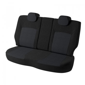 7 849 р. Чехлы для сидений Lord Autofashion Дублин (жаккард, спинка 60/40, 2 Г-образных подголовника)  Hyundai Creta  GS (2015-2021) дорестайлинг, рестайлинг (Черный, вставка Прямоугольник чёрный)  с доставкой в г. Воронеж. Увеличить фотографию 2