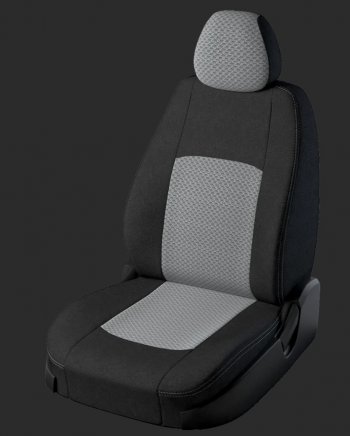 Чехлы для сидений Lord Autofashion Турин (жаккард, спинка 60/40, 2 Г-образных подголовника) Hyundai Creta  GS (2015-2021) дорестайлинг, рестайлинг (Черный, вставка Чёрный Тропик)
