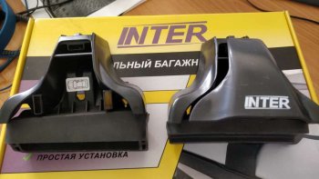 2 999 р. Комплект опор багажника Inter Hyundai Creta GS дорестайлинг (2015-2019)  с доставкой в г. Воронеж. Увеличить фотографию 2