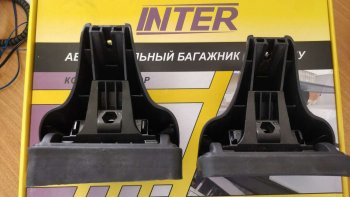 2 999 р. Комплект опор багажника Inter Hyundai Creta GS дорестайлинг (2015-2019)  с доставкой в г. Воронеж. Увеличить фотографию 3