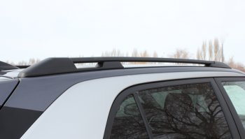 8 649 р. Комплект рейлингов на АПС  Hyundai Creta  SU (2020-2022) (Черно-серые, без поперечин)  с доставкой в г. Воронеж. Увеличить фотографию 2