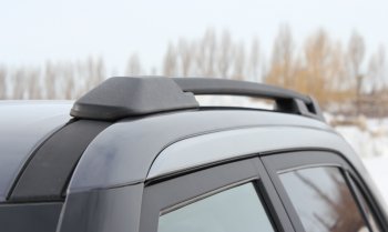 8 649 р. Комплект рейлингов на АПС  Hyundai Creta  SU (2020-2022) (Черно-серые, без поперечин)  с доставкой в г. Воронеж. Увеличить фотографию 3