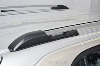 7 969 р. Рейлинги Petroil Tuning  Hyundai Creta  SU (2020-2022) (Серебристый муар)  с доставкой в г. Воронеж. Увеличить фотографию 5