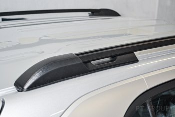 7 969 р. Рейлинги Petroil Tuning  Hyundai Creta  SU (2020-2022) (Черный муар)  с доставкой в г. Воронеж. Увеличить фотографию 2