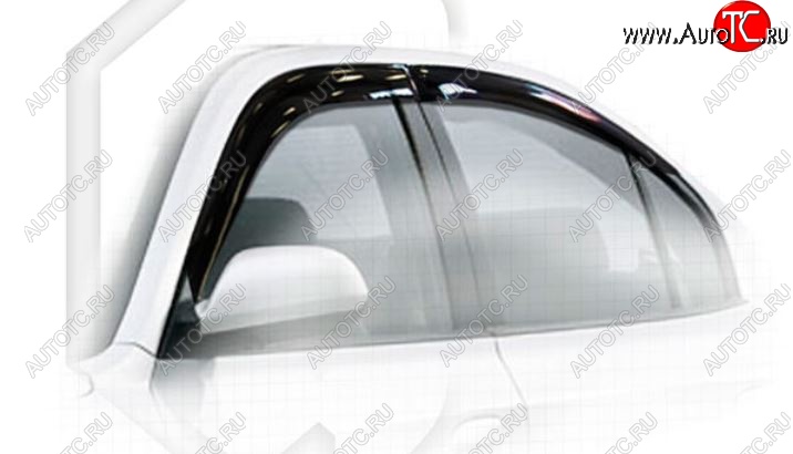 1 999 р. Дефлектора окон CA-Plastiс (ТагАЗ) Hyundai Elantra XD седан дорестайлинг (2000-2003) (Classic полупрозрачный, Без хром.молдинга, Крепление только на скотч)  с доставкой в г. Воронеж