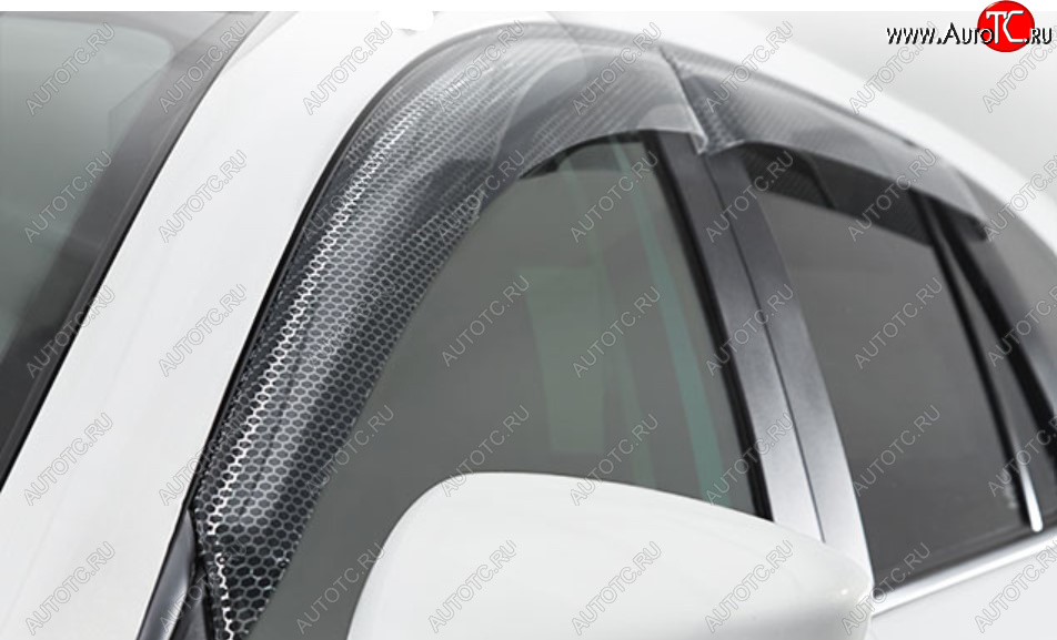 2 159 р. Дефлектора окон CA-Plastic  Hyundai Elantra  CN7 (2020-2023) (Серия Art графит)  с доставкой в г. Воронеж