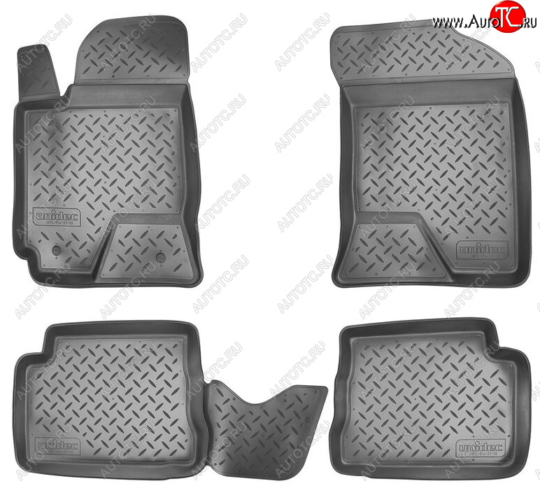 2 069 р. Комплект салонных ковриков Norplast Unidec  Hyundai Getz  TB (2002-2010) хэтчбэк 5 дв. дорестайлинг, хэтчбэк 5 дв. рестайлинг (Цвет: черный)  с доставкой в г. Воронеж