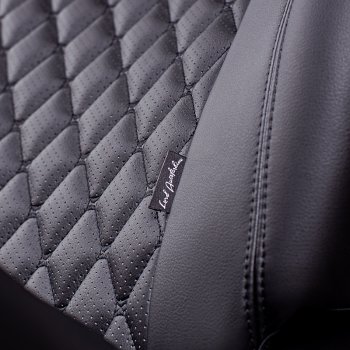 14 999 р. Чехлы для сидений Lord Autofashion Байрон (экокожа, раздельная спинка, 3 Г-образных подголовника) Hyundai Getz TB хэтчбэк 5 дв. рестайлинг (2005-2010) (Черный, вставка черная, строчка черная)  с доставкой в г. Воронеж. Увеличить фотографию 2