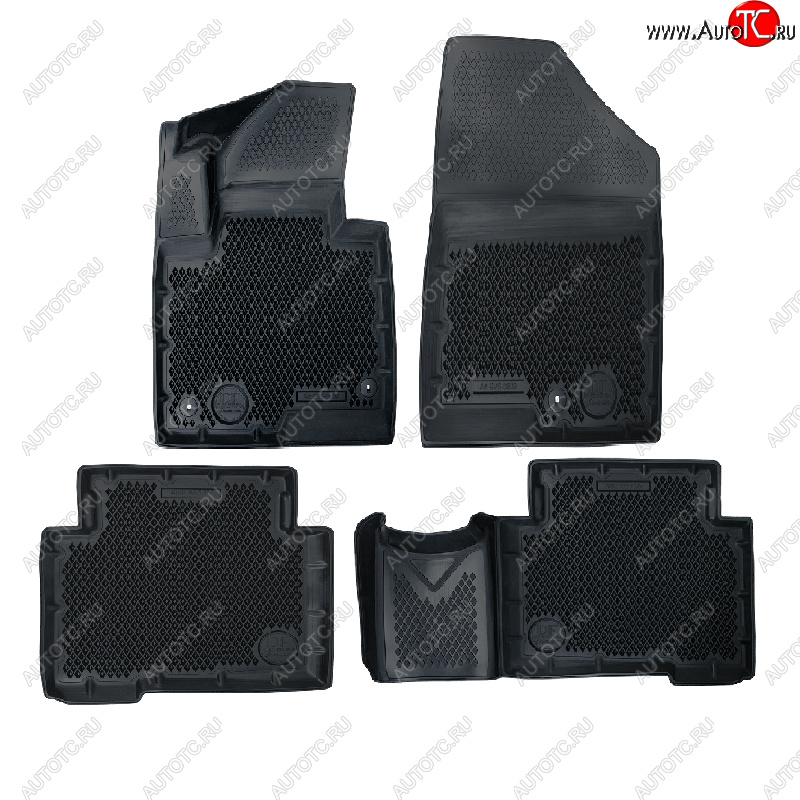 4 599 р. Коврики салона DELFORM ❞EVA 3D Premium❝ (термоэластопласт/ТЭП) Hyundai Santa Fe DM дорестайлинг (2012-2016)  с доставкой в г. Воронеж