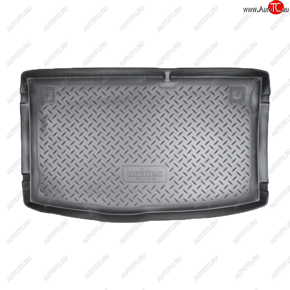 1 369 р. Коврик в багажник Norplast Unidec  Hyundai i20  PB (2008-2015) хэтчбэк дорестайлинг, хэтчбэк рестайлинг (Цвет: черный)  с доставкой в г. Воронеж
