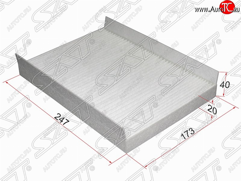 237 р. Фильтр салонный SAT (247х173х40 mm)  Hyundai I30  FD (2007-2012), KIA Ceed  1 ED (2006-2012)  с доставкой в г. Воронеж