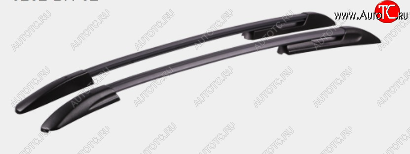 12 889 р. Рейлинги АПС  Hyundai I30  2 GD (2011-2017) дорестайлинг, хэтчбэк 5 дв., рестайлинг, хэтчбэк 5 дв. (Черные, поперечины черные, крепление скоба, L1300)  с доставкой в г. Воронеж