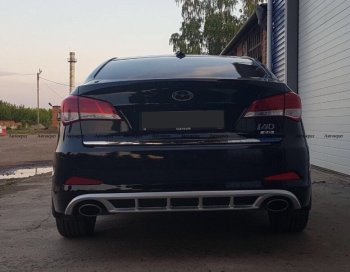 5 649 р. Юбка заднего бампера АВТОКРАТ Hyundai I40 1 VF рестайлинг седан (2015-2019) (Неокрашенная)  с доставкой в г. Воронеж. Увеличить фотографию 5
