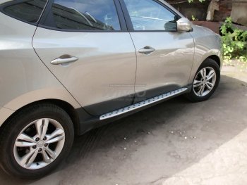 11 299 р. Подножки боковые WINBO OE Style  Hyundai IX35 ( LM,  NU) (2009-2025) дорестайлинг, рестайлинг, дорестайлинг, рестайлинг  с доставкой в г. Воронеж. Увеличить фотографию 1