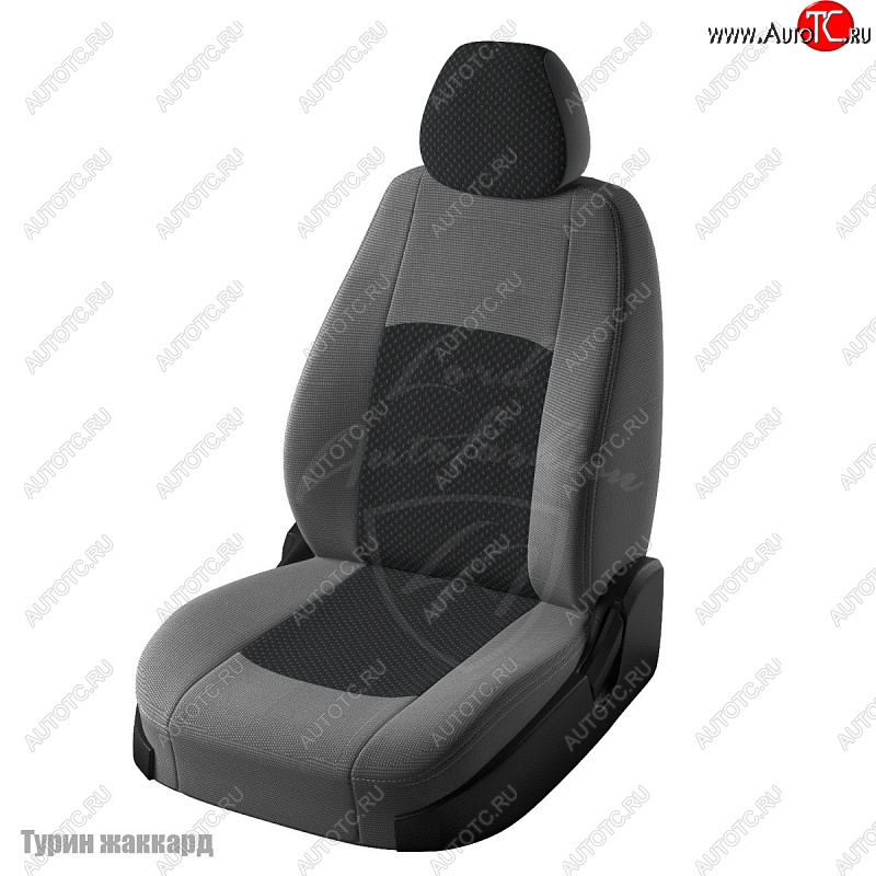 8 549 р. Чехлы для сидений Lord Autofashion Турин (жаккард)  Hyundai IX35  LM (2009-2018), KIA Sportage  3 SL (2010-2016) (Серый Норд, вставка Эльбрус)  с доставкой в г. Воронеж