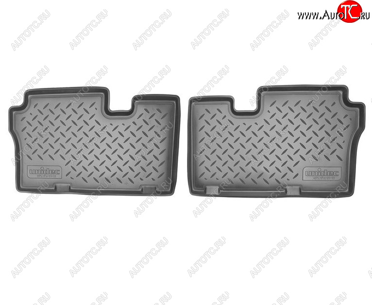 1 159 р. Комплект салонных ковриков Norplast Unidec (3-ий ряд)  Hyundai IX55  EN (2006-2013) (Цвет: черный)  с доставкой в г. Воронеж