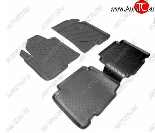 2 799 р. Комплект салонных ковриков Norplast  Hyundai IX55  EN (2006-2013) (Цвет: черный)  с доставкой в г. Воронеж