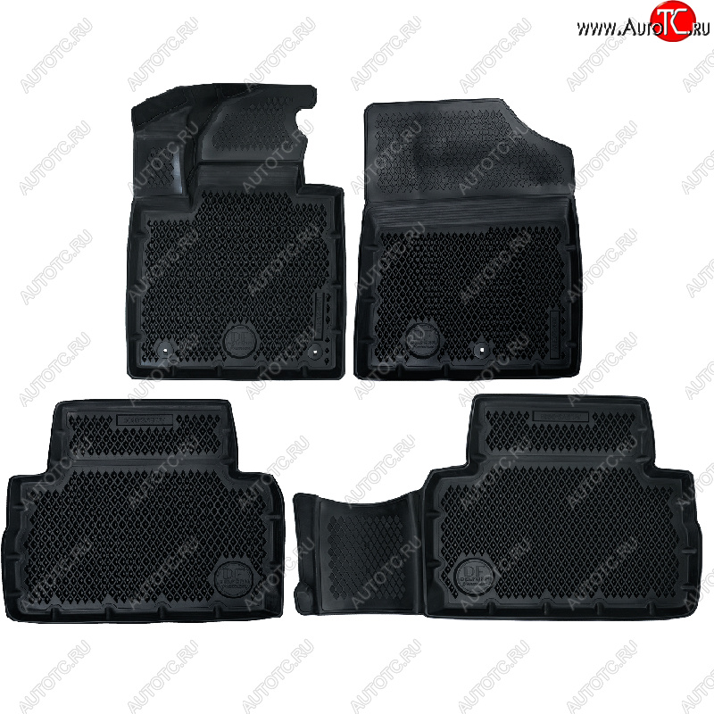 4 599 р. Коврики салона DELFORM ❞EVA 3D Premium❝ (термоэластопласт/ТЭП) Hyundai Santa Fe TM дорестайлинг (2018-2021)  с доставкой в г. Воронеж