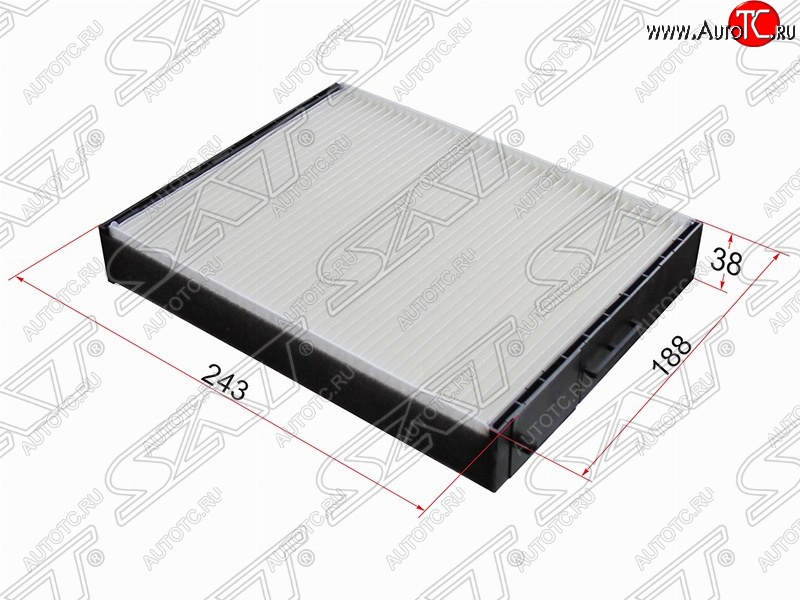 299 р. Фильтр салонный SAT (243х188х38 mm)  Hyundai Santa Fe ( SM,  CM) (2000-2012), KIA Sorento  BL (2002-2010)  с доставкой в г. Воронеж