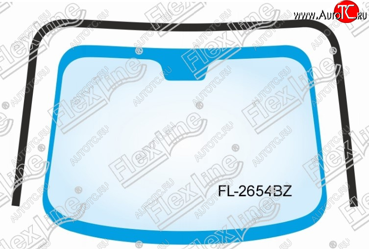 3 399 р. Молдинг лобового стекла FlexLine Hyundai Santa Fe CM рестайлинг (2009-2012)  с доставкой в г. Воронеж