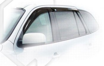 Дефлектора окон CA-Plastiс Hyundai Santa Fe  CM (2009-2012) рестайлинг (Classic полупрозрачный, Без хром.молдинга)