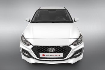 18 199 р. Передний бампер Quant Romb  Hyundai Solaris  HCR (2017-2022) седан дорестайлинг, седан рестайлинг (Комплектация Комфорт, Неокрашенный)  с доставкой в г. Воронеж. Увеличить фотографию 3