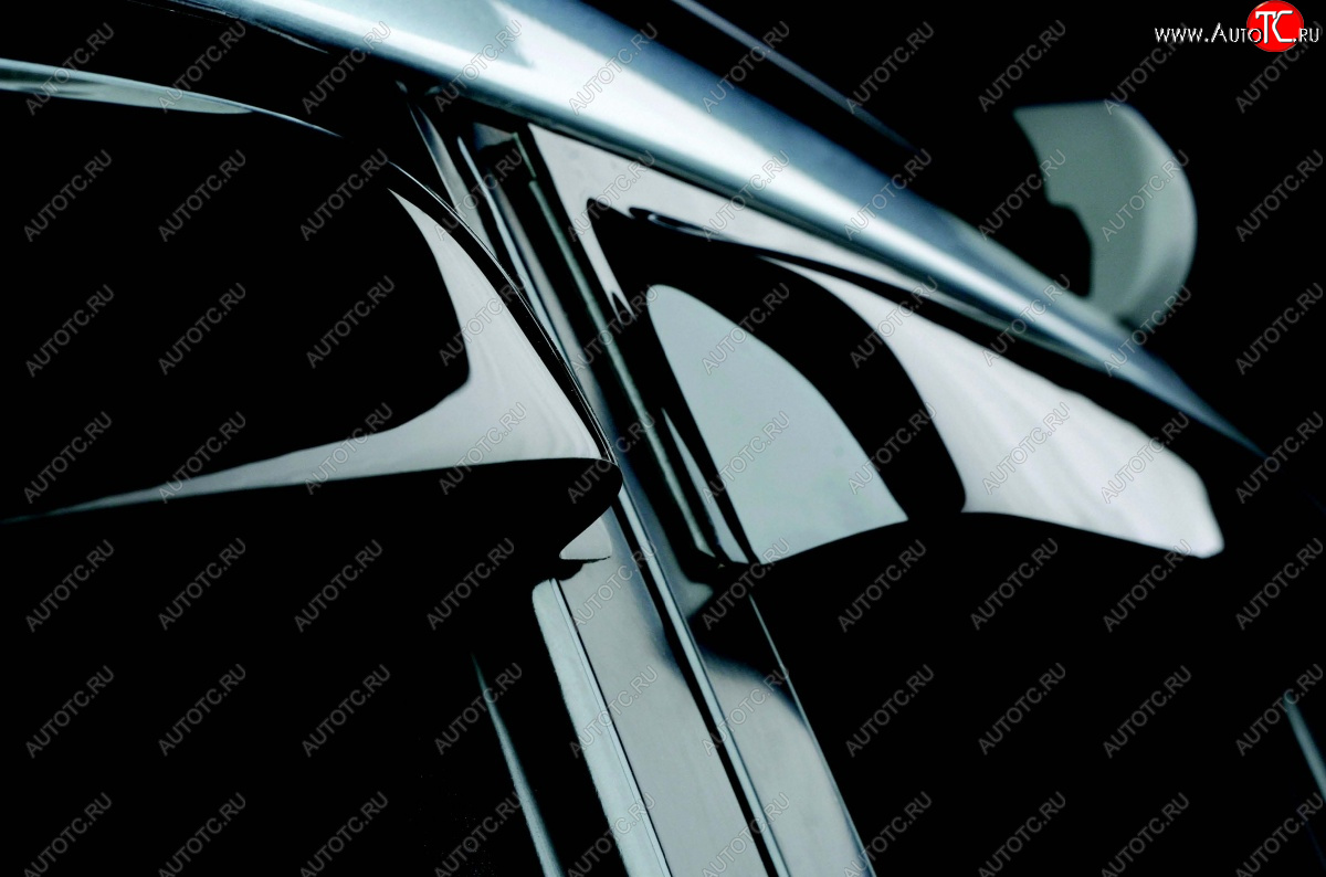 3 199 р. Дефлектора окон SIM Hyundai Solaris HCR седан дорестайлинг (2017-2020)  с доставкой в г. Воронеж
