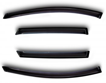 Дефлектора окон SIM Hyundai Solaris RBr хэтчбэк дорестайлинг (2010-2014)