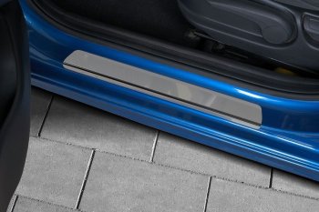 Пороги накладки Russtal Hyundai Solaris RBr седан дорестайлинг (2010-2014)
