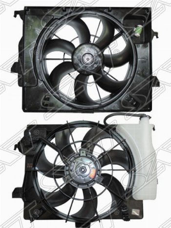 Диффузор радиатора в сборе SAT KIA Rio 3 QB дорестайлинг седан (2011-2015)