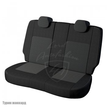 6 749 р. Чехлы для сидений Lord Autofashion Турин (жаккард, раздельная спинка)  Hyundai Solaris  RBr (2010-2017) седан дорестайлинг, седан рестайлинг (Черный, вставка Люкс-77)  с доставкой в г. Воронеж. Увеличить фотографию 2